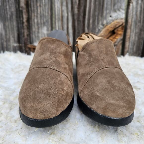 Tan Suede Sport Moc Clarks Daelyn Monarch Moccasins Size 6 Casual Leather Loafer - Picture 3 of 13
